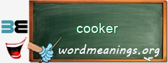 WordMeaning blackboard for cooker
